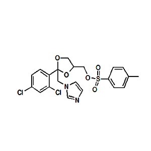 Cis-[2-(2,4-Dichlorophenyl)-2-(1H-imidazol-1-ylmethyl)-1,3-dioxolan-4-yl]Methyl-4-methyl benzene sulphonate